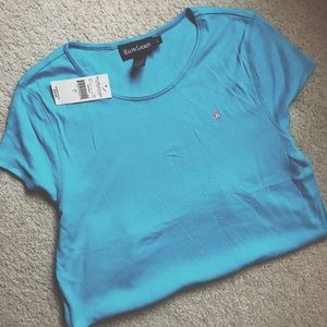 NWT⭐️ Polo by Ralph Lauren Blue Tee